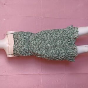 Nasty Gal Petal In Good Time Floral Mini Dress in Sage Green and White size 6